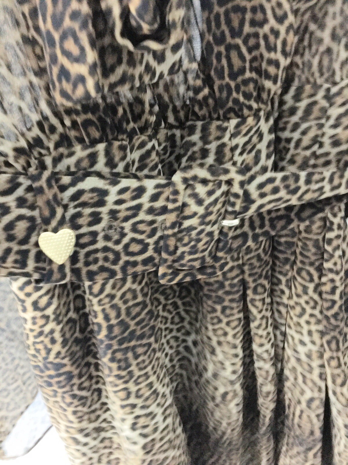 Zara Leopard Print Chiffon Mini Dress With Neck Scarf S BNWT RRP £49.99 LAST ONE image 7