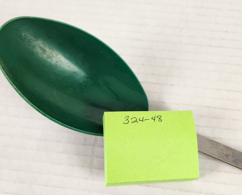 Vintage Bonny Nylon Chrome Solid Spoon 13” Green Cooking Serving Kitchen USA - Picture 12 of 12