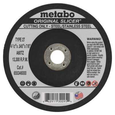 Metabo 655316000 3'' x 0.04 x 1/4 Original Slicer A60TZ 100 pack