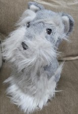 IKC 24K Polar Puff By Special Effects 1985 Miniature Schnauzer Plush Dog 12"