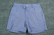 Vineyard Vines Shorts Mens 35 Blue Chino Flat Front Golf Casual Preppy Cotton