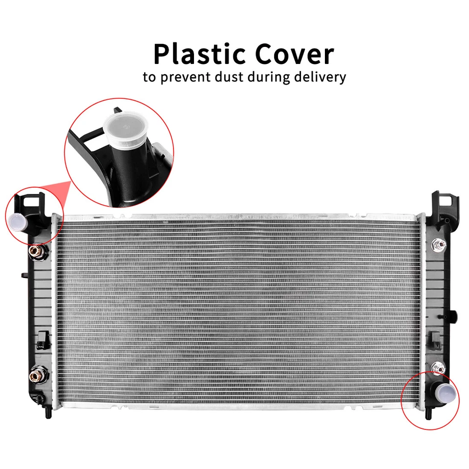 YITAMOTOR 34" Radiator for GMC Sierra 1500 2500 3500 HD Yukon XL Hummer H2 2370 — 第 3/4 张图片