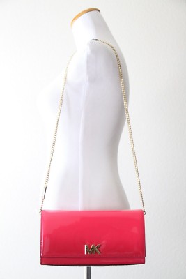 MICHAEL MICHAEL KORS Mott Large East West Clutch 30S8G0XC7A Ultra Pink