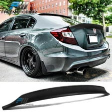 Fits 12-15 Honda Civic Sedan Ikon Duckbill V2 Style Trunk Spoiler Unpainted