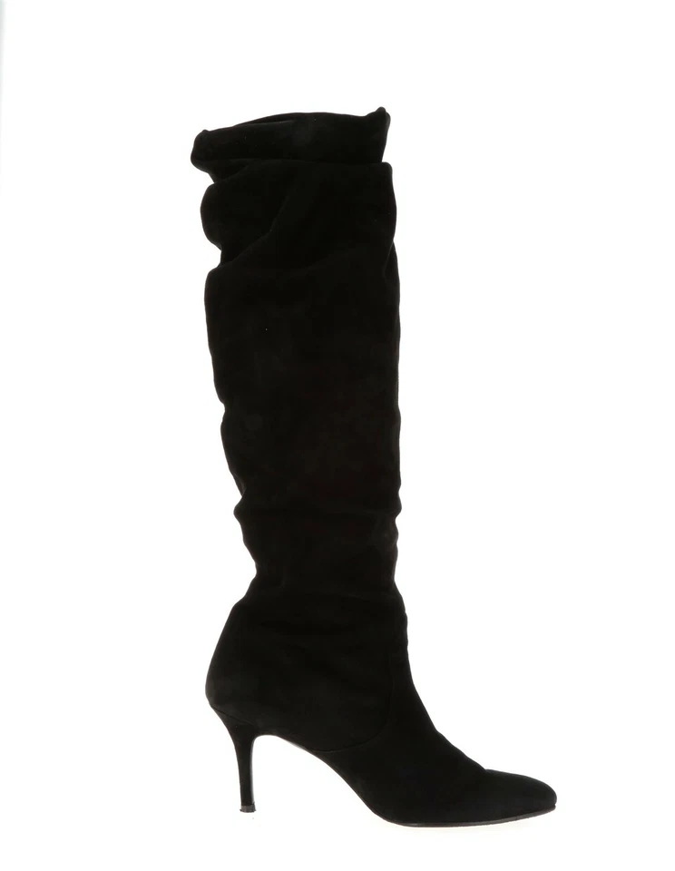 Stuart Weitzman 249030 Womens Suede Knee High Boots Black Size 9 Medium - Image 2 of 4