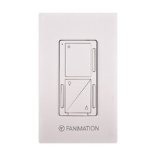 Fanimation Wall Control Fan 3 Speeds and Upper/Down Light, White - WC3WH