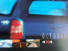 Skoda Octavia 4x4 Car Range Original Car Sales Info Brochure From Czech Republic