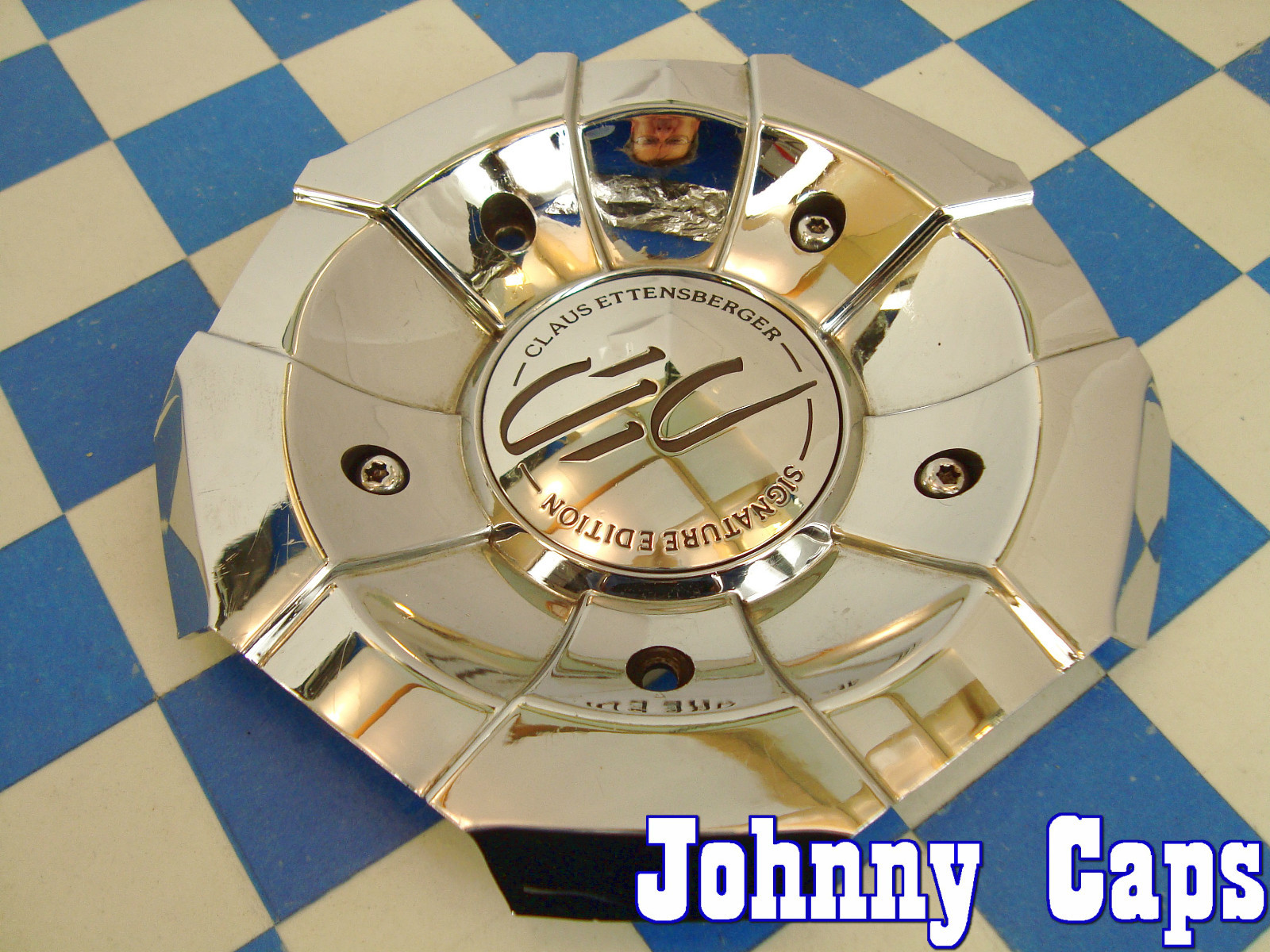 CEC Chrome Custom Wheel Center Caps C725 - Single Cap