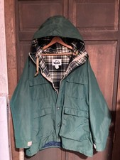 RARE 1970  s Woolrich Wool-Plaid Lined Winter Jacket Size L Made In USA