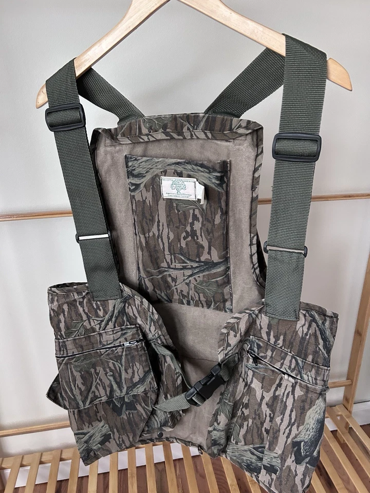 Vintage Mossy Oak Treestand Camo Turkey Vest with padded seat S-MED adjustable - Image 2 of 4