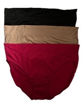 Warners Womens Microfiber Hi-Cut Panties No Pinching No Problems Size XL 8 Lot 3