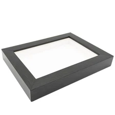 24x36 Shadowbox Gallery Wood Frames - Charcoal Gray DEEP Shadow Box Frame - Disp