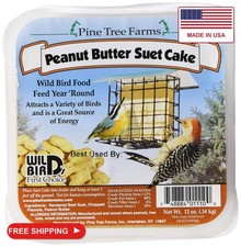 6 Pack Pine Tree Farms Peanut Butter Suet Cake Wild Bird Food 12 Ounce