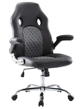 HOMEFLA OFFICE GAMING CHAIR SWIVEL COMPUTER GAMING CHAIR BLACK/GRAY