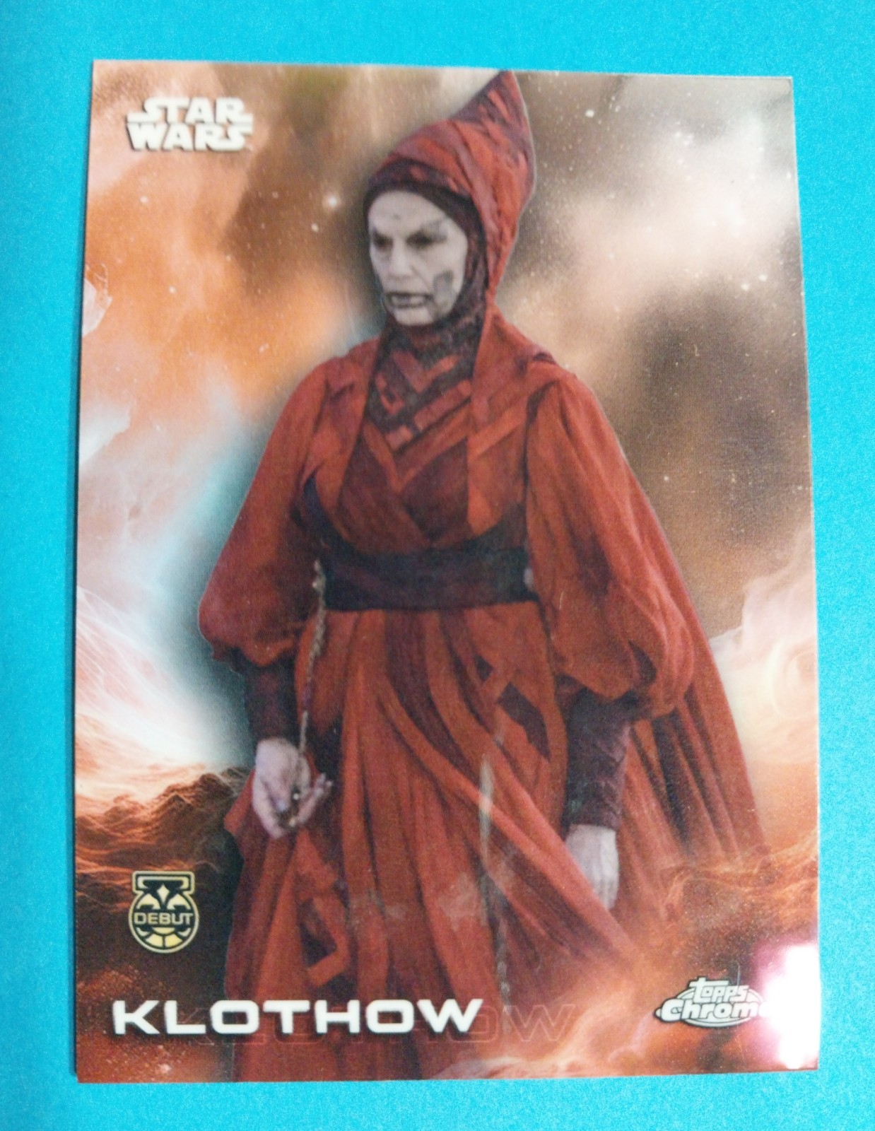 2025 Topps Chrome Star Wars Debut Klothow Debut #75 Ahsoka