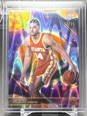 2025-26 Topps Chrome Cosmic First Light #FL-23 Asa Newell RC SSP Orange 01/25