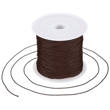 0.6mm Nylon String for Bracelets 44 Yards Nylon Beading Thread Coffee