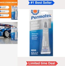 White Lithium Grease 1.5 oz Tube All Purpose Lubricant For Door Hinges Rust