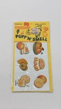 Vintage Puff N Smell Orange Scratch Sniff Puffy Stickers Sealed Made Japan