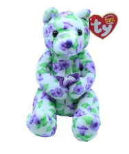Ty Beanie Baby Corsage - MWMT (Bear w/ Flowers)
