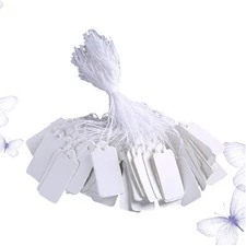 190 PCS Price Tag Hanging Jewellery Tags Tie on Labels with String