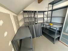 Hornbach Schulte Vario Metall Schraub-Lagerregal in küppergrau, variabler Aufbau