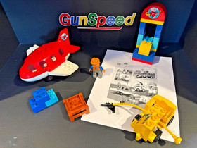 Lego Duplo 10590 Airport Set Incomplete Red Plane Terminal Accessories