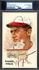 Frankie Frisch PSA DNA Coa Signed Perez Steele Postcard Cut Autographed