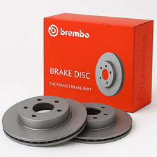BREMBO 2x Brake Discs Vented Front Axle For Mercedes-Benz S-Class 09.4928.10