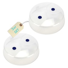 2x Mikrowellenhaube 27 cm Mikrowellen Abdeckung Deckel Abdeckhaube Haube Cover