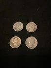 Lot 4 Silver Washington Quarters 1964-Earlier