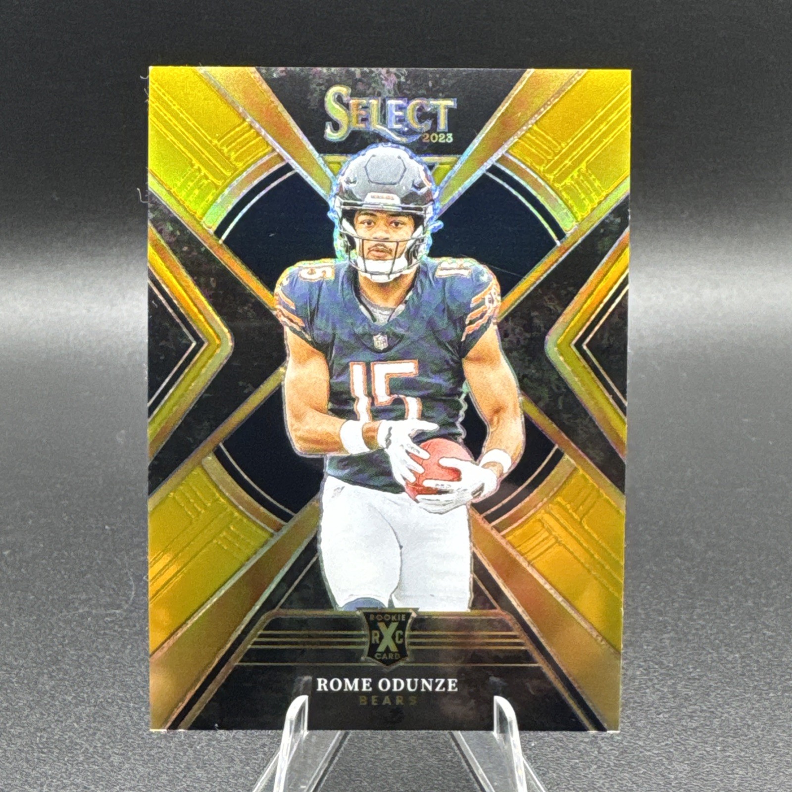 2023 Panini Select - 2024 XRC Gold Rome Odunze /10 Rookie (RC)