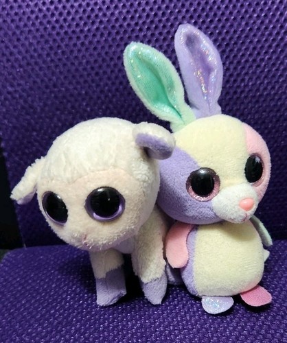 3.5" Bloom & Lily Lamb Beanie Boo Teenie TY  Rabbit Bunny Basket Beanie 2015