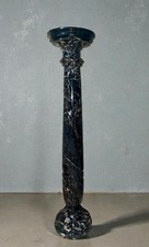 Antica colonna in marmo nero di Marquinia anni 30