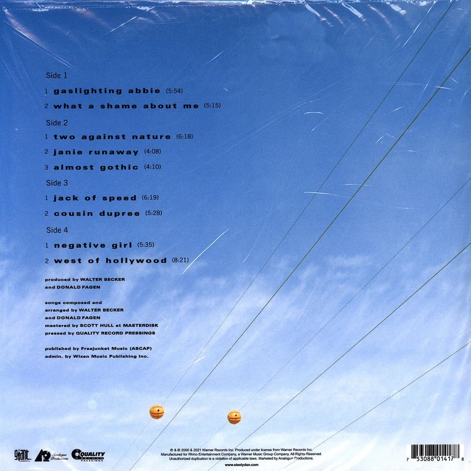 Steely Dan - Two Against Nature (Vinyl 2LP - 2022 - US - Reissue) - Bild 2 von 2