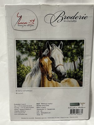 Luca-S Cross Stitch Kit  Mother And Child B521 Horses
