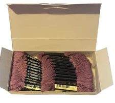 (24) VTG DMC MOULINE SPECIAL 25 #3726 (DARK ANTIQUE MAUVE) SKEINS EMBROIDERY