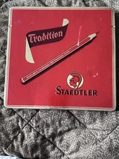 Vintage Tin For Staedtler Tradition Pencils -  With Pencils!