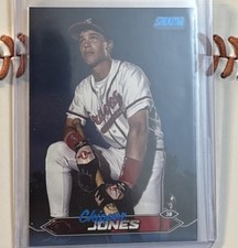2024 Topps Stadium Club Blue Foil 12/50 Chipper Jones #4 