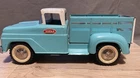 VINTAGE 1960S TONKA JEEP STAKE DUMP TRUCK PRESSED STEEL FARM TOY