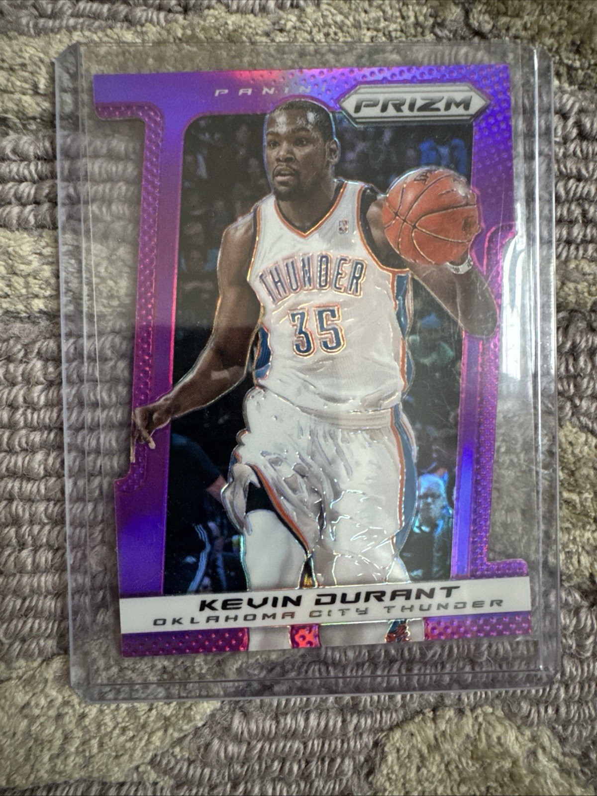 KEVIN DURANT 2013 PANINI PRIZM BASKETBALL #144 PURPLE DIE-CUT 12/49