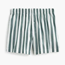 J.Crew Bold Green Striped Boxers | M
