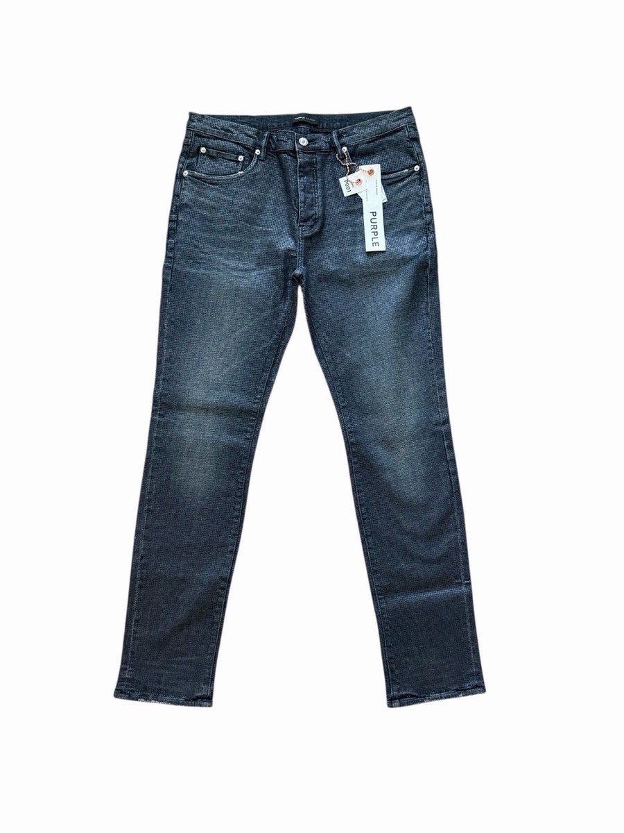 Purple Brand Jeans Mens Tiled Overlay Shimmery Skinny P001 Size