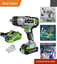 Efficient Automotive Impact Wrench - 320 Ft-lbs Torque Lightweight Design Efficient Automotive Impact Wrench - 320 Ft-lbs Torque Lightweight Design