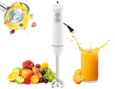 Bonsenkitchen Hand Blender, Immersion 2.5 inch * *17 inch, White