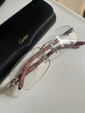 Cartier Men's Glasses 14K Gold with Classic Clear Lenses