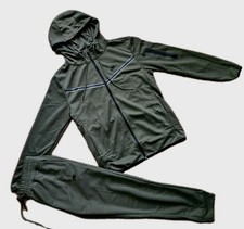 New Nike Tech Cotton Sweat Suit Hoodie  Joggers Men's Set Olive 3XL. Read 