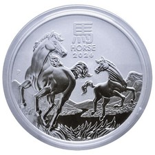 AUSTRALIA 2026 1 ONCIA ARGENTO ANNO DEL CAVALLO LUNAR III FDC IN CAPSULA ORIGIN