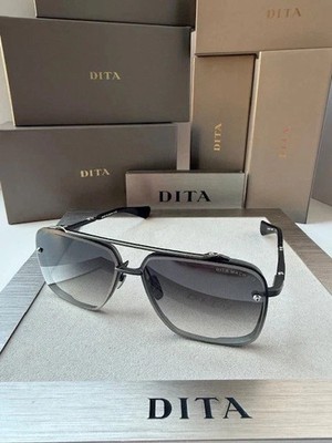 DITA Sunglasses MACH SIX DTS 121-06 Matte Black Iron Gray Gradient