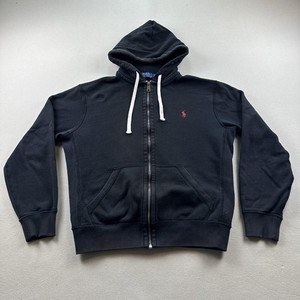 Ralph Lauren Zip Hoodie Black | eBay
